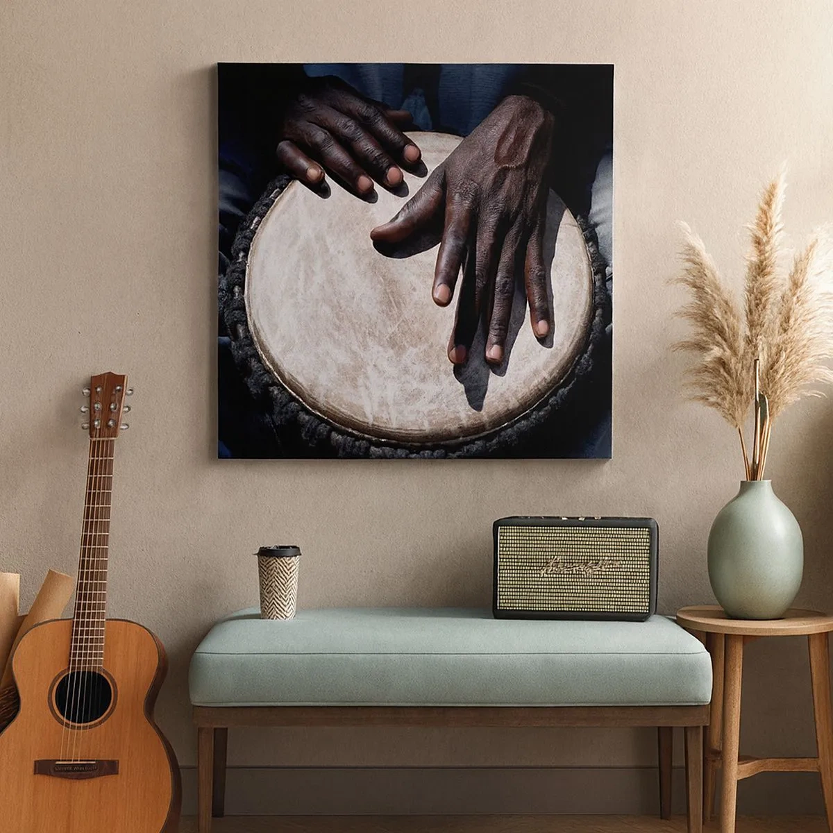 Tablou pe pânză - Trăiește în ritmul tău - 30x30 cm