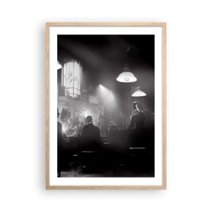 Poster în ramă de stejar deschis - În stil jazz - 50x70 cm