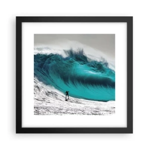 Poster în ramă neagră - Provocare acceptată - 30x30 cm