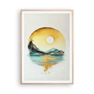 Poster în ramă de stejar deschis - În cercul de frumusețe - 70x100 cm