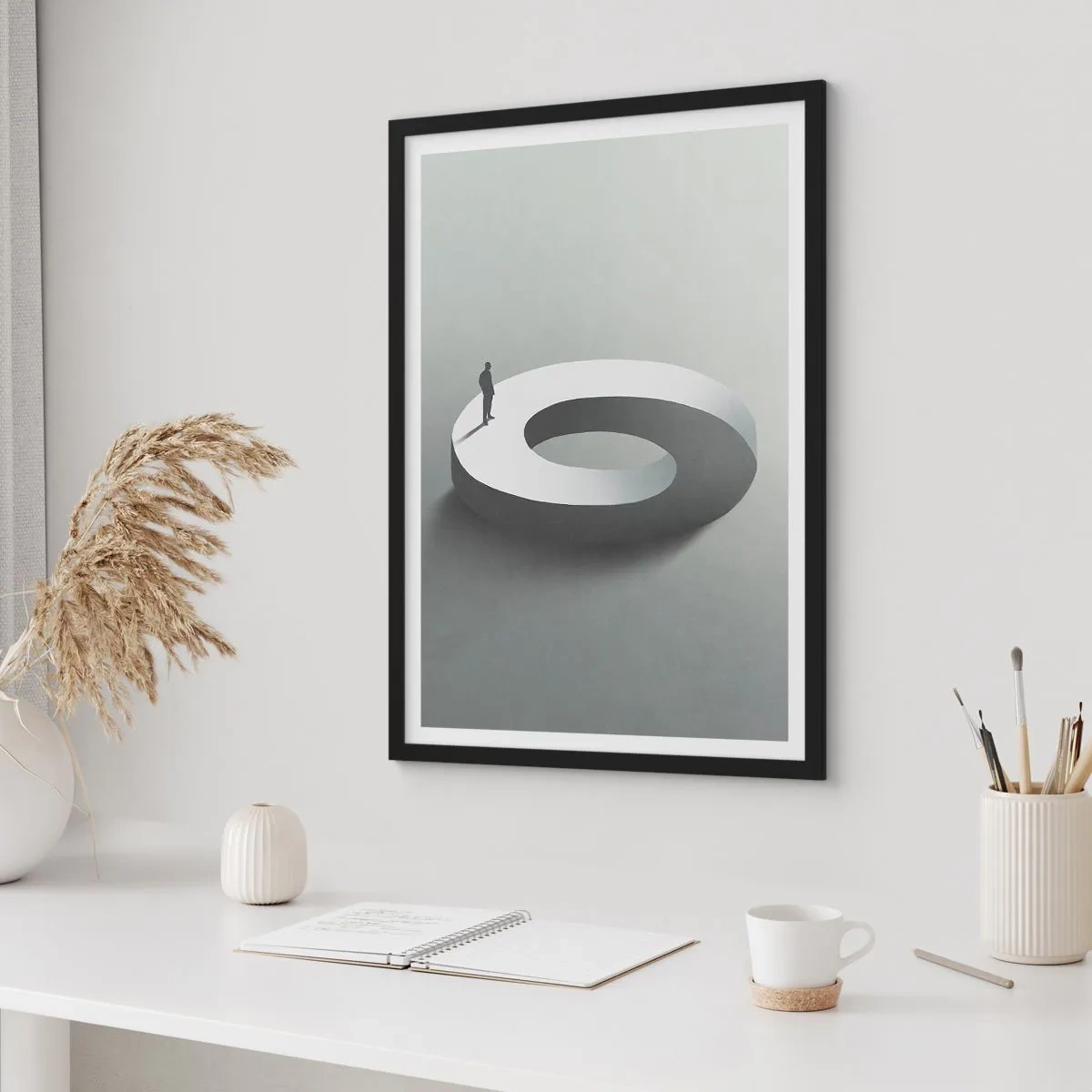 Poster în ramă neagră - Înțelegi ceva? - 70x100 cm