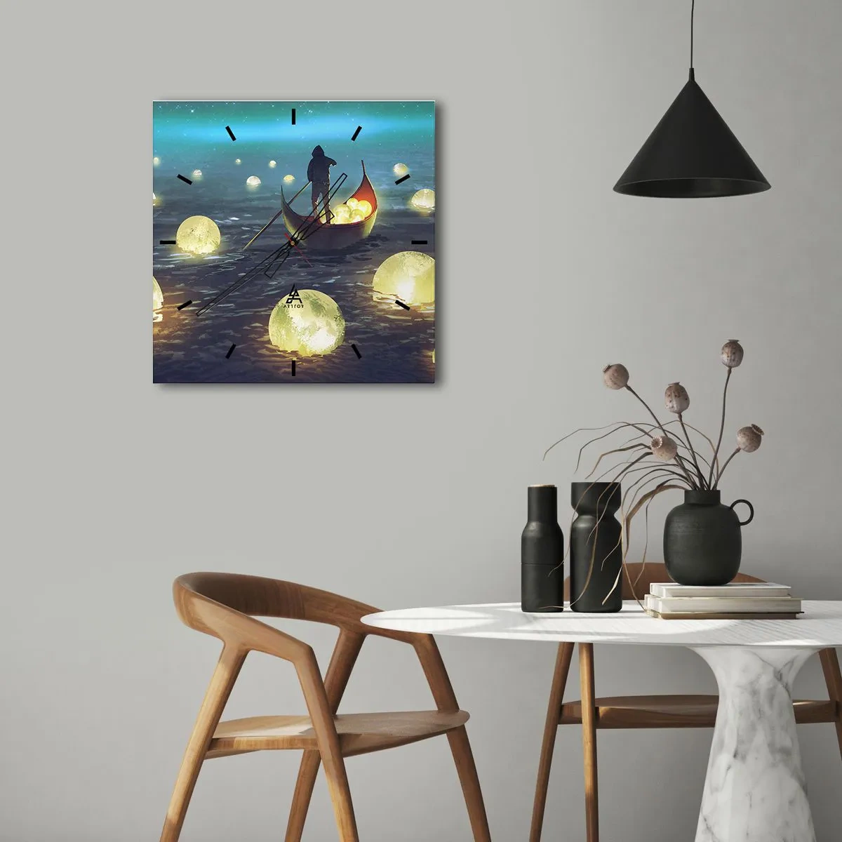 Ceas de perete - Ceas pe sticlă - Lucruri la care filozofii nu au visat niciodată - 30x30 cm