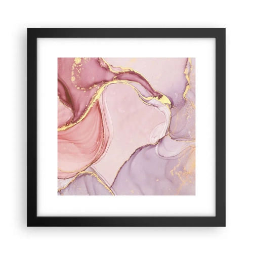 Poster în ramă neagră - O mângâiere de culoare - 30x30 cm