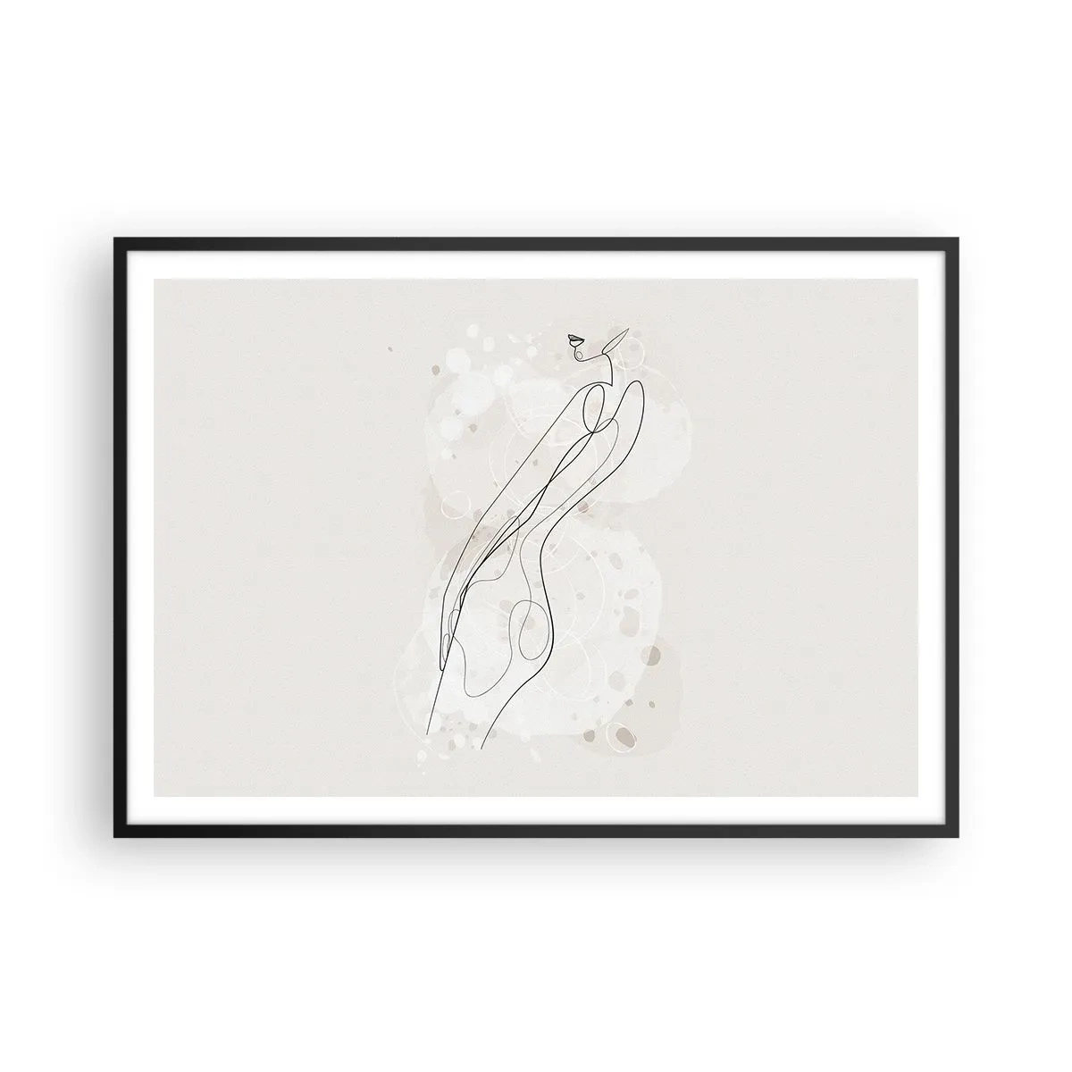 Poster în ramă neagră - Să rătăcești cu privirea - 100x70 cm