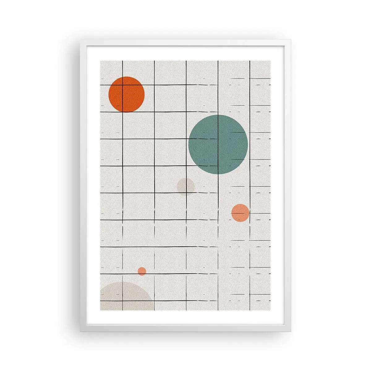 Poster în ramă albă - În capcană. Noi sau ele? - 50x70 cm