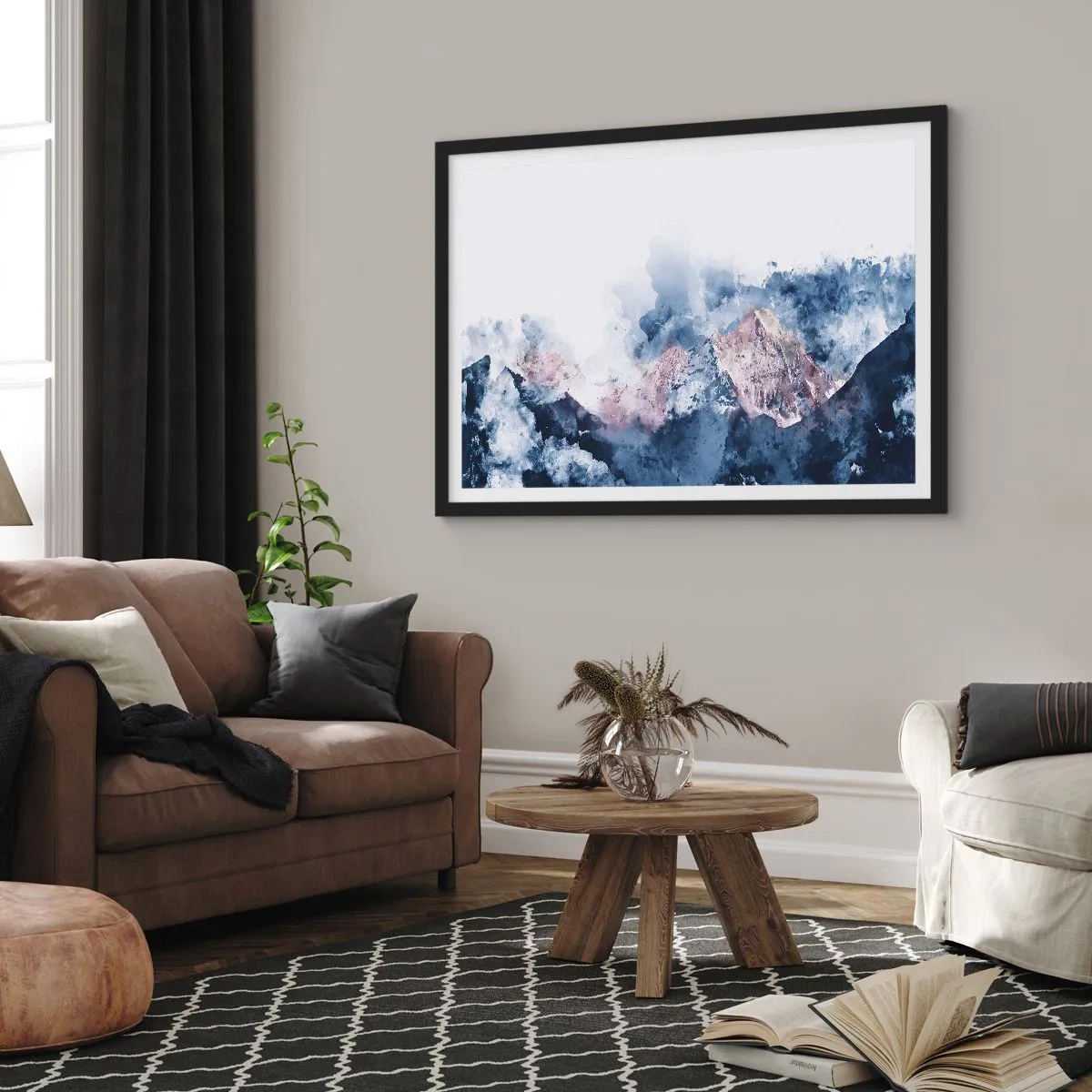 Poster în ramă neagră - Acestea sunt vârfurile! - 40x30 cm