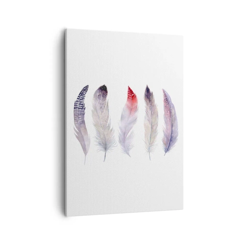 Tablou pe pânză - Delicate ca o ceață multicoloră - 50x70 cm