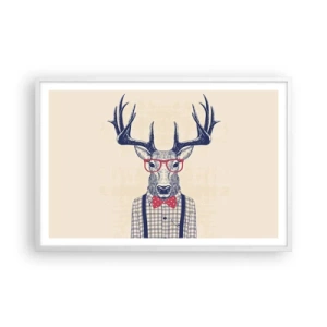 Poster în ramă albă - O extravaganță jucăușă - 91x61 cm