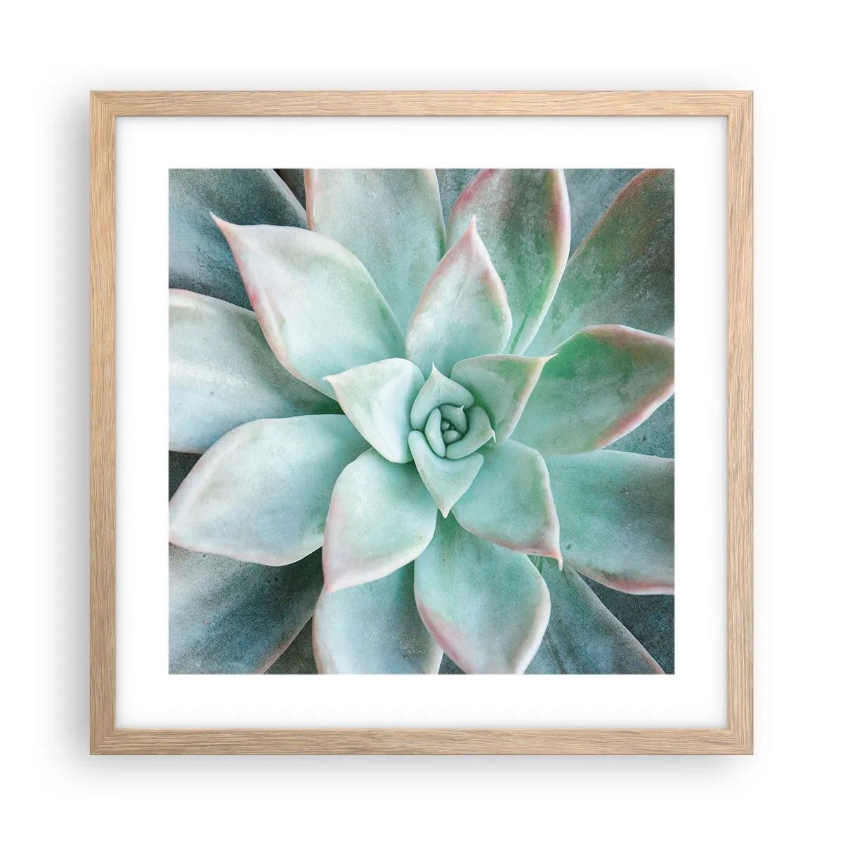 Poster în ramă de stejar deschis - Inima deșertului - 40x40 cm