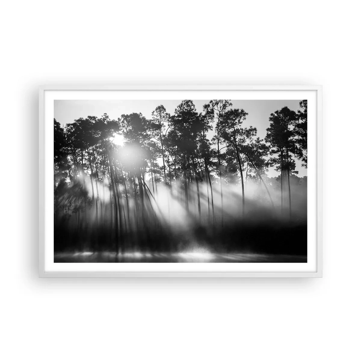 Poster în ramă albă - Soare de neoprit - 91x61 cm