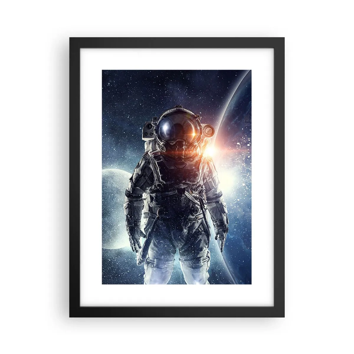 Poster în ramă neagră - Aventură spațială - 30x40 cm