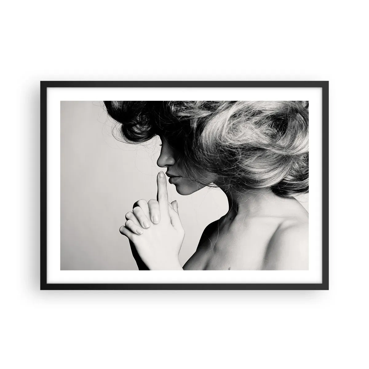 Poster în ramă neagră - Ascultă-te pe tine însuți - 70x50 cm