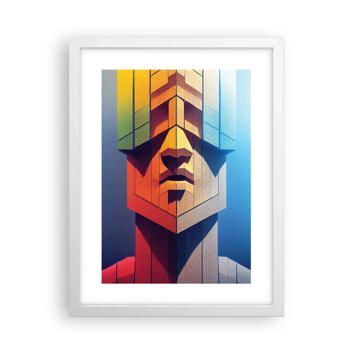 Poster în ramă albă - Un om de principiu - 30x40 cm