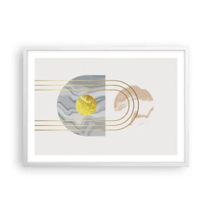 Poster în ramă albă - Lumină și strălucire - 70x50 cm