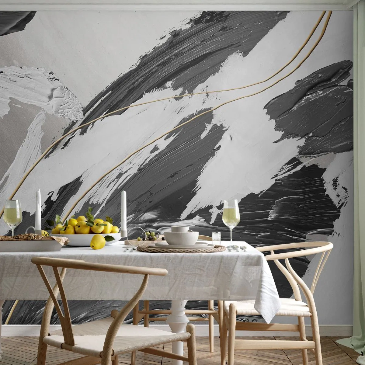 Fototapetă personalizată Premium Sand - Abstracție cu fler - Art Deco, A picta, Bucată