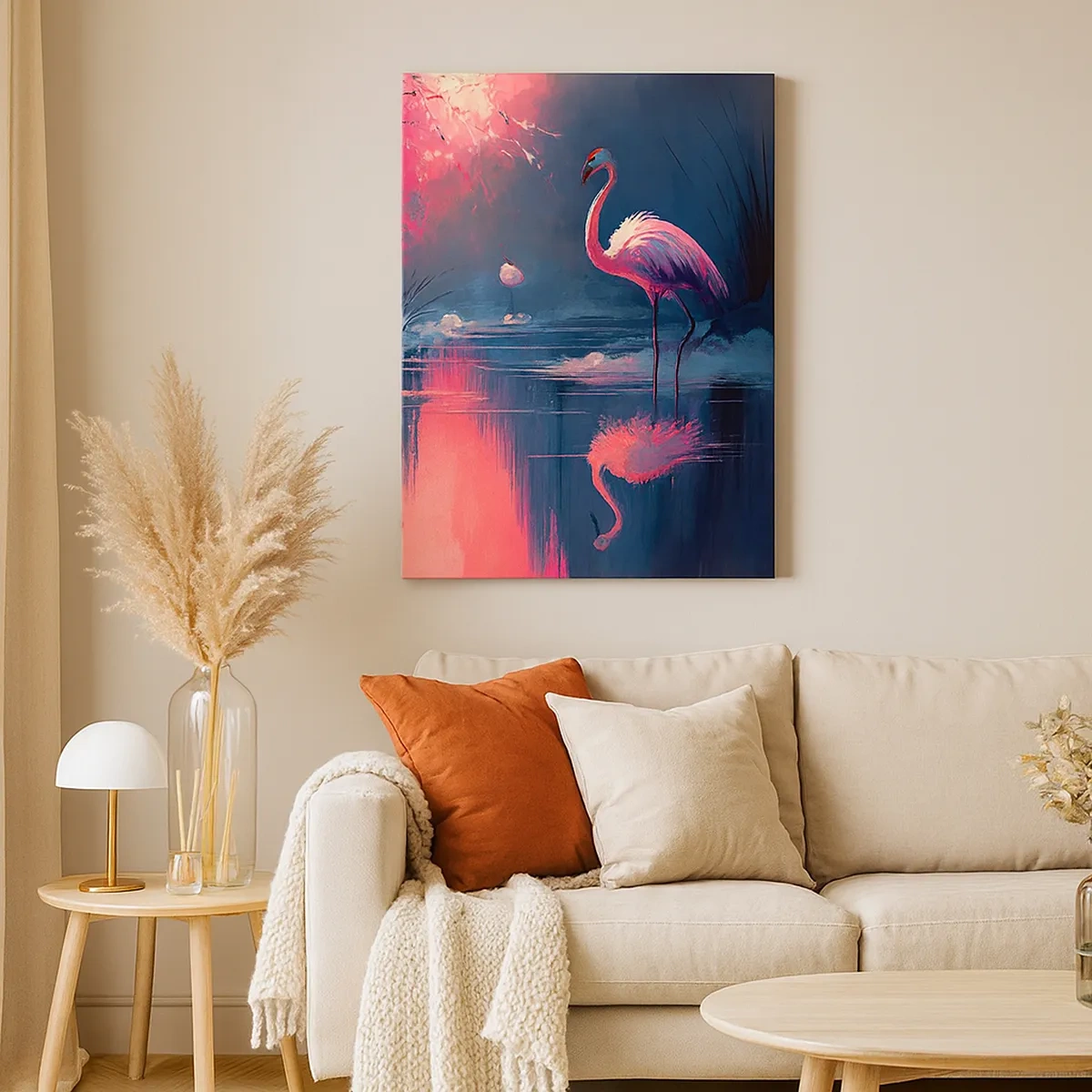 Tablou pe pânză - Reculegere pentru păsări - 50x70 cm