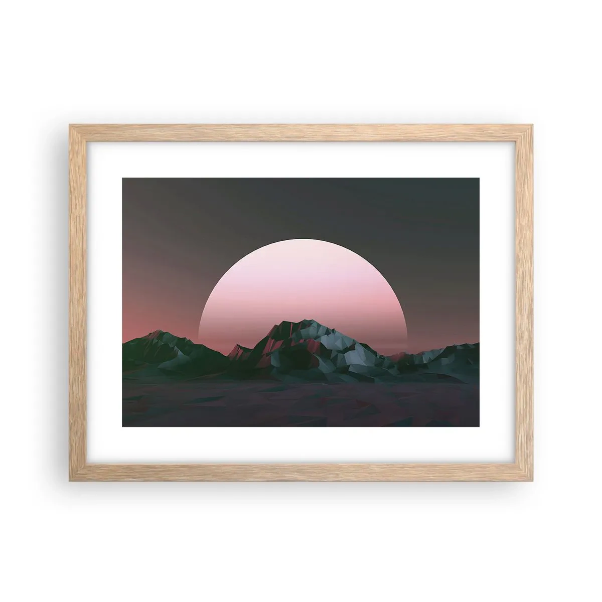 Poster în ramă de stejar deschis - Într-o galaxie învecinată - 40x30 cm