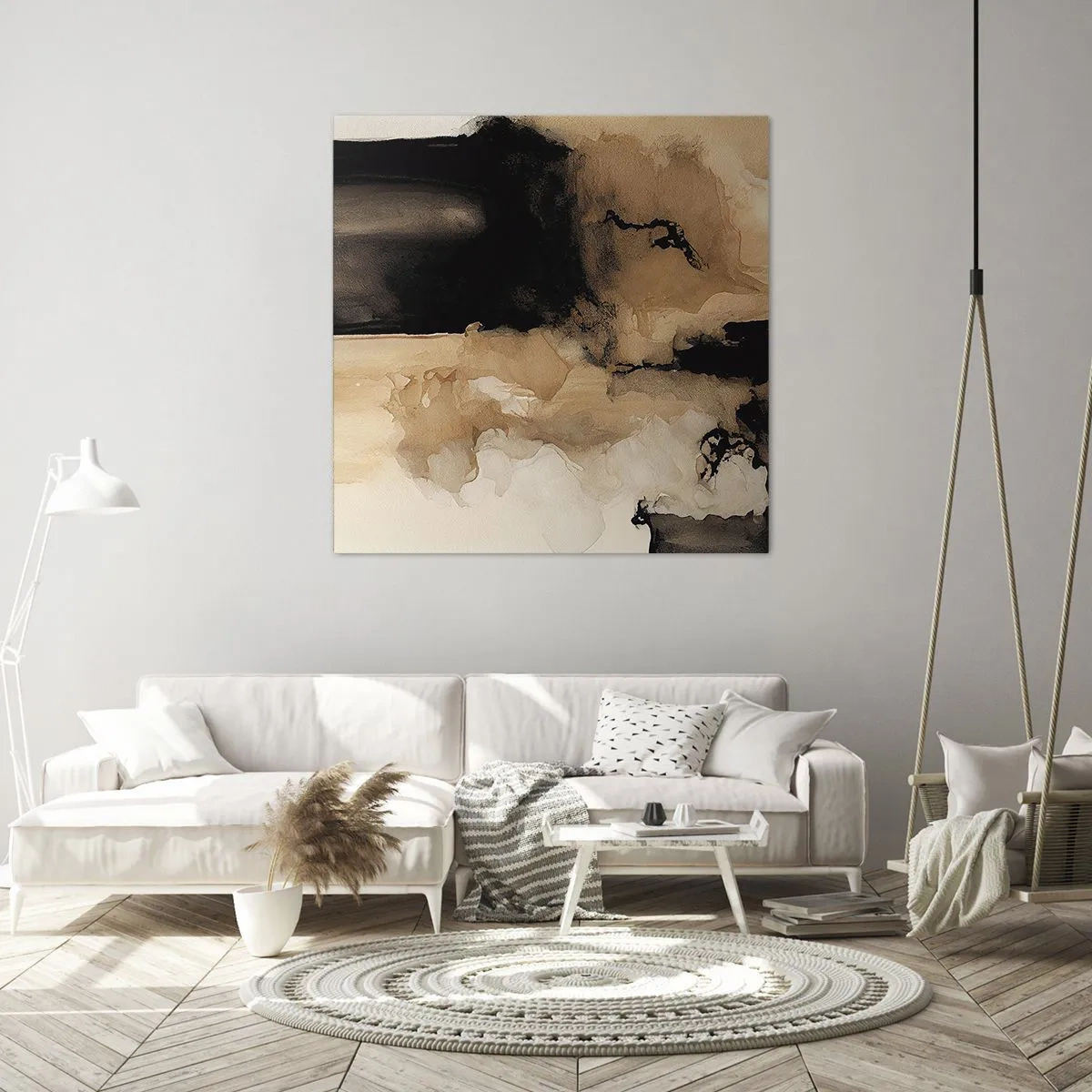 Tablou pe pânză - O abstractizare intrigantă - 70x70 cm