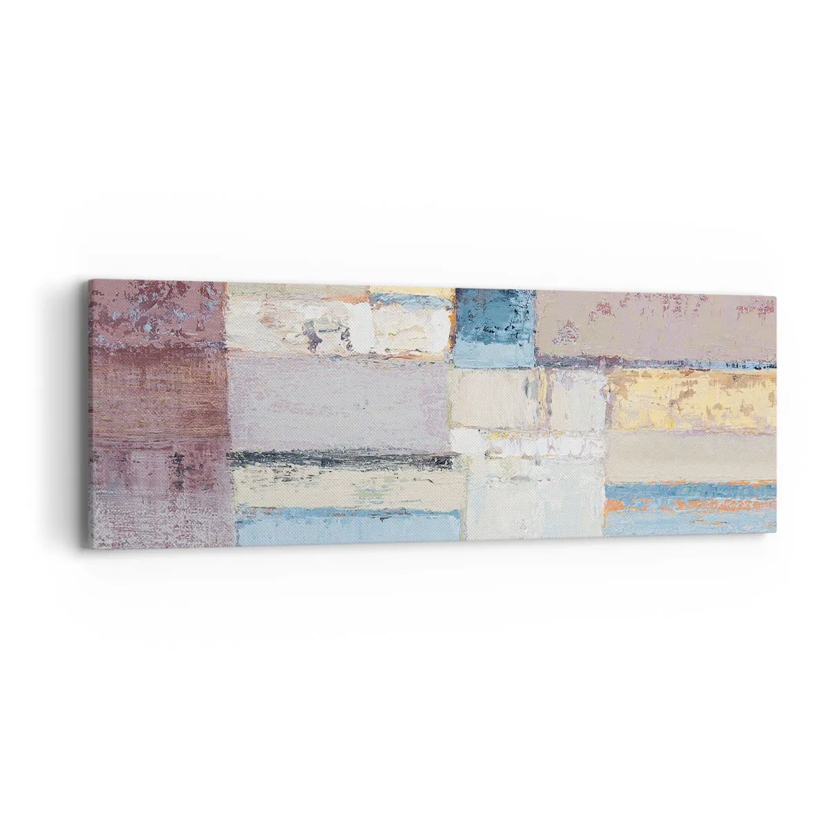 Tablou pe pânză - Liniștea geometriei - 90x30 cm