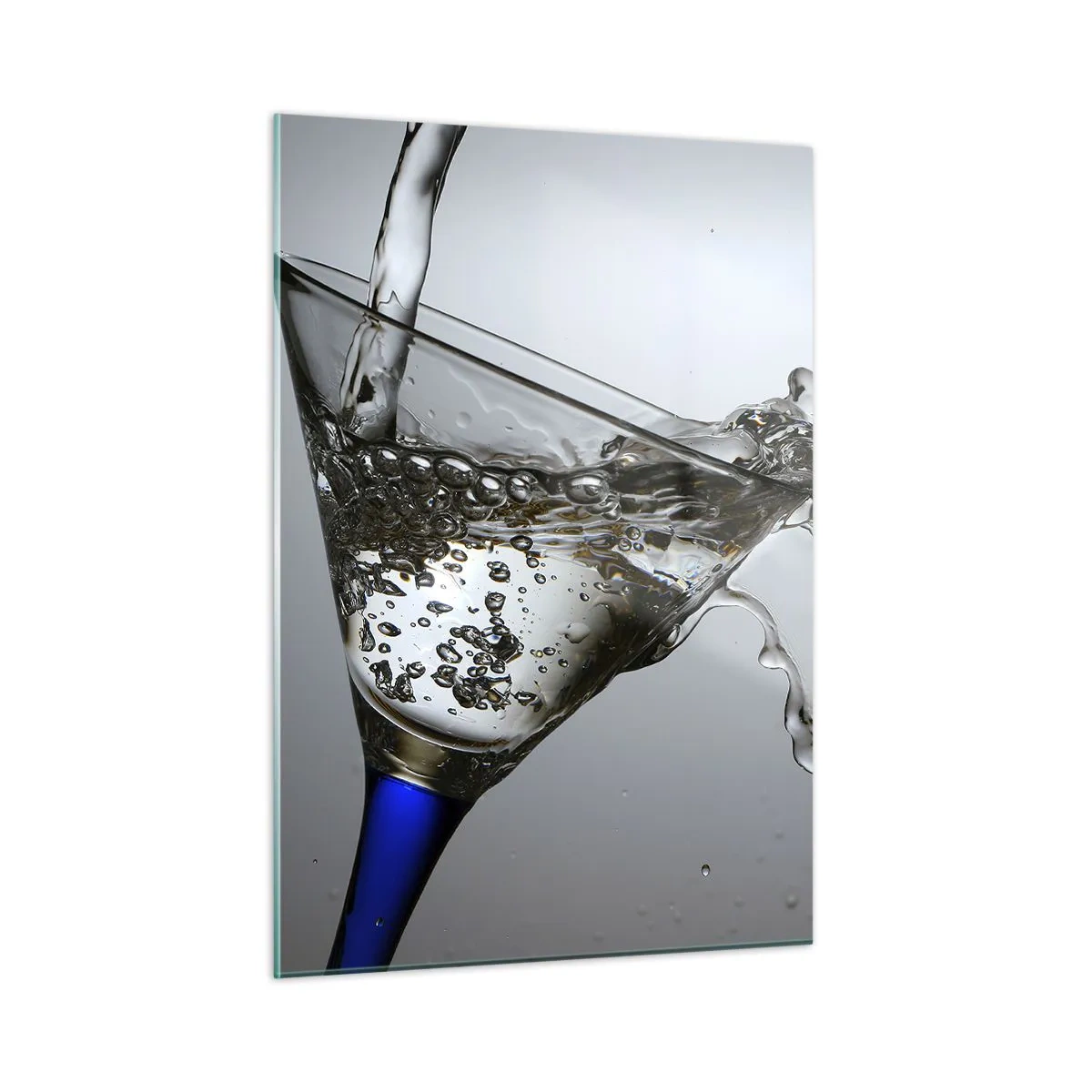 Tablou pe sticlă - Apă pură în sticlă de cristal - 50x70 cm