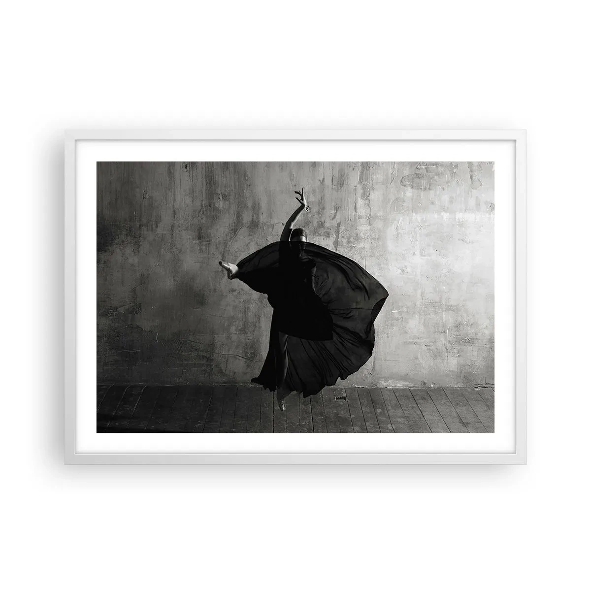 Poster în ramă albă - Un pas pasional - 70x50 cm