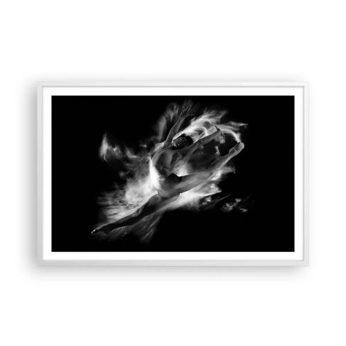 Poster în ramă albă - Oprit în zbor - 91x61 cm