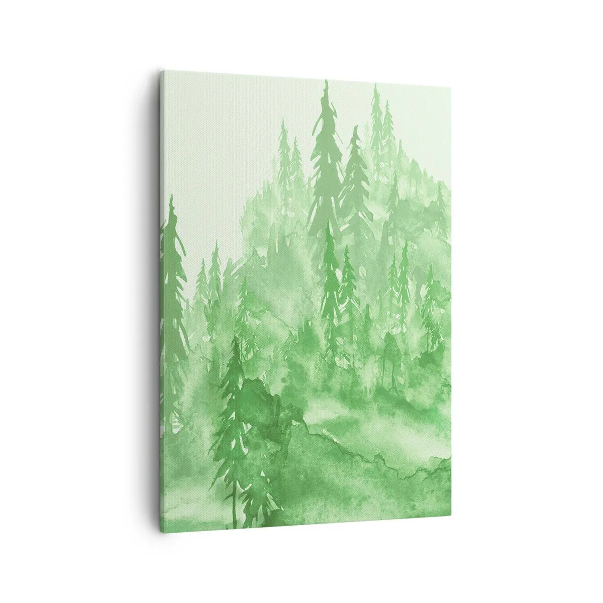 Tablou pe pânză - Neclar prin ceața verde - 50x70 cm