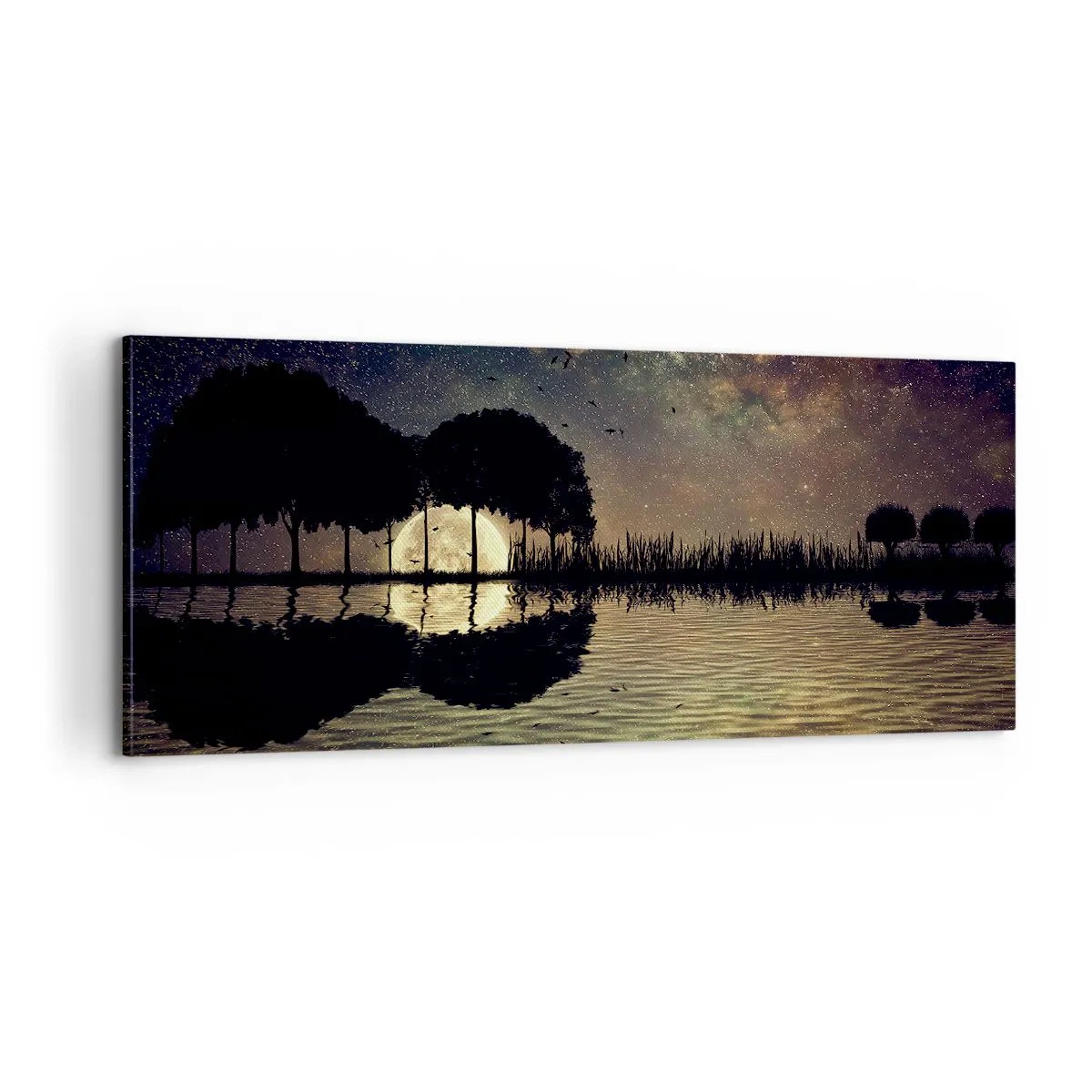 Tablou pe pânză - O noapte la capătul lumii - 100x40 cm