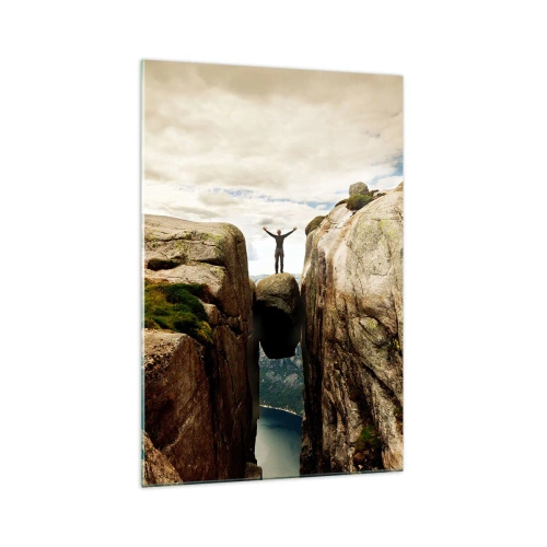 Tablou pe sticlă - Cum mă simt!? - 70x100 cm