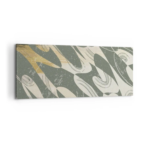 Tablou pe pânză - Abstracție ritmică - 100x40 cm