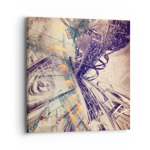 Tablou pe pânză - În marea grabă - 40x40 cm