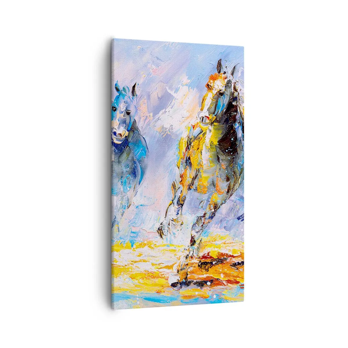 Tablou pe pânză - Galopând prin strălucire - 55x100 cm