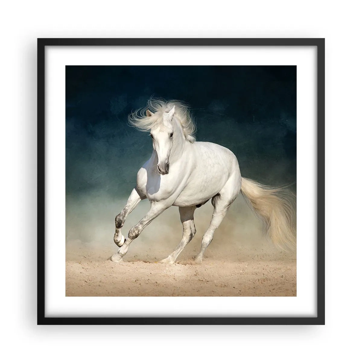 Poster în ramă neagră - Libertate în stare pură - 50x50 cm