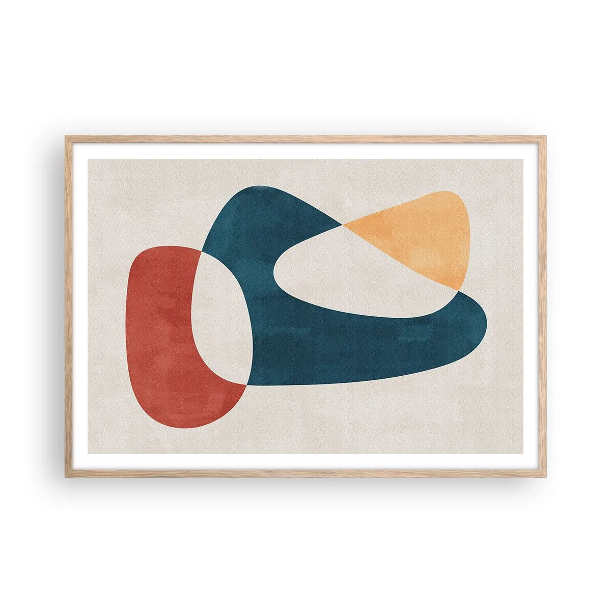 Poster în ramă de stejar deschis - Influențe și metamorfoze - 100x70 cm