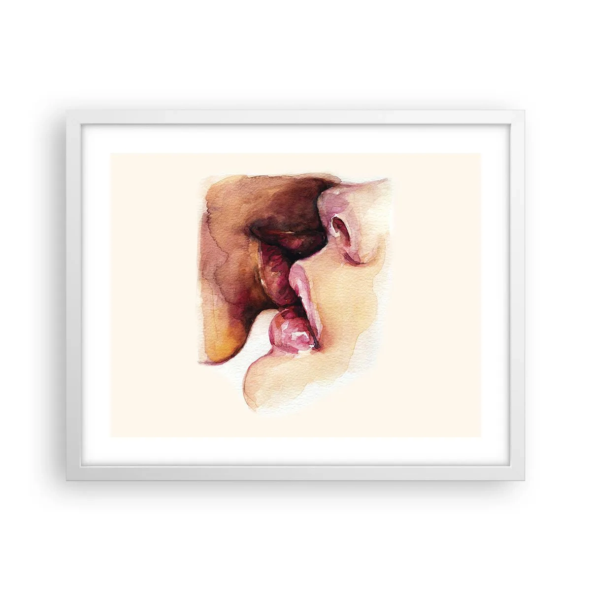 Poster în ramă albă - Ca ziua și noaptea, ca cerul și pământul - 50x40 cm