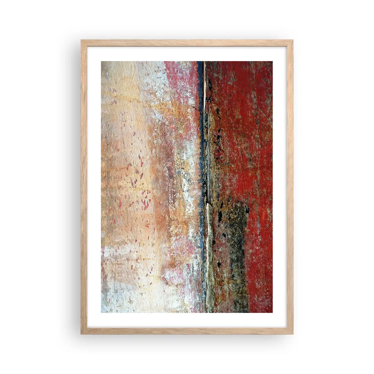Poster în ramă de stejar deschis - Oare este marea? - 50x70 cm