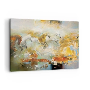 Tablou pe pânză - Galopând prin lumină - 120x80 cm