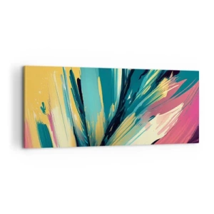 Tablou pe pânză - Compoziția - o explozie de bucurie - 100x40 cm