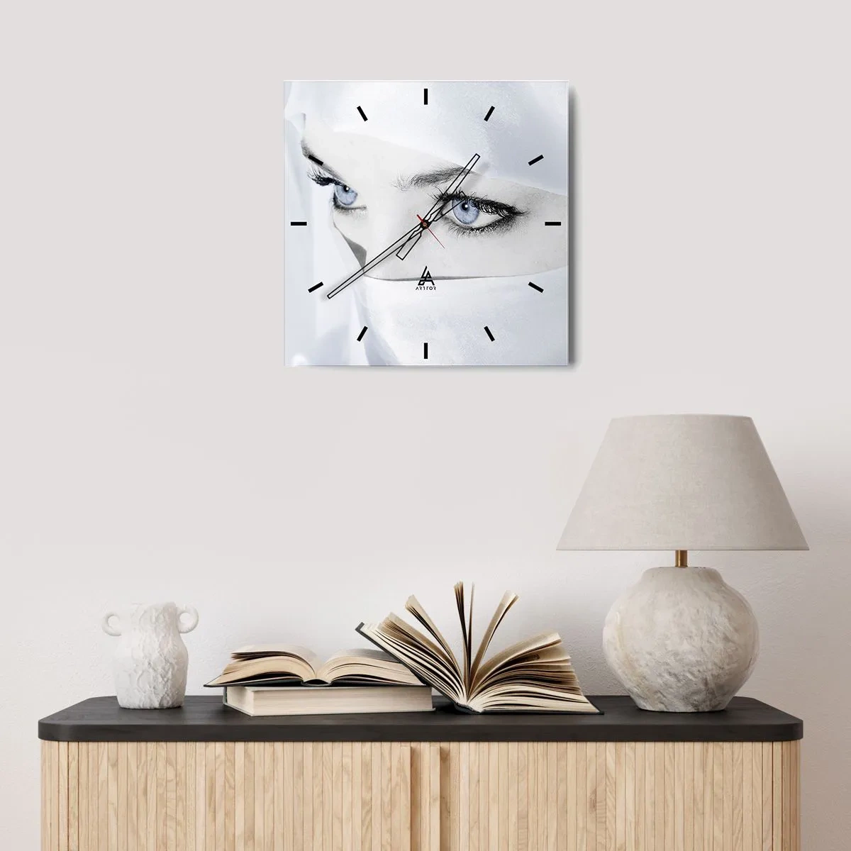 Ceas de perete - Ceas pe sticlă - Direct din o mie și una de nopți - 40x40 cm