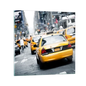 Tablou pe sticlă - Doar în acest oraș - 30x30 cm