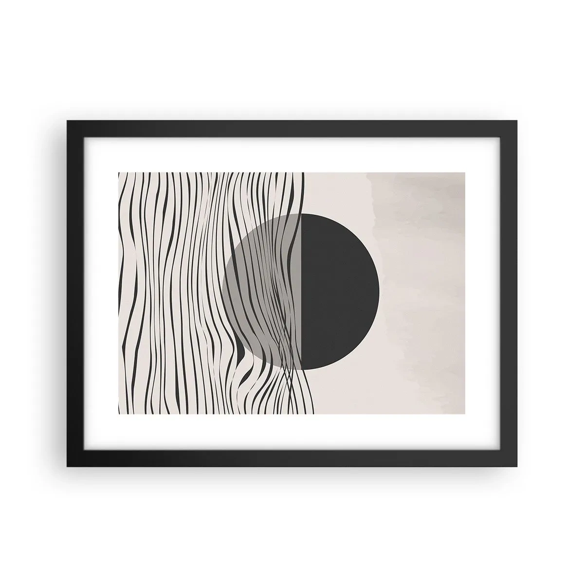 Poster în ramă neagră - Semicompunere - 40x30 cm