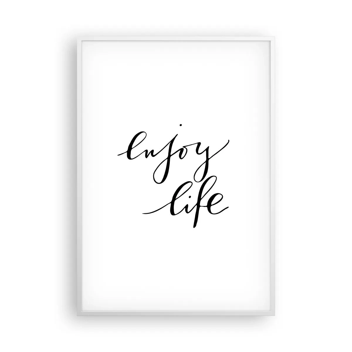 Poster în ramă albă - Nimic de adăugat... - 70x100 cm