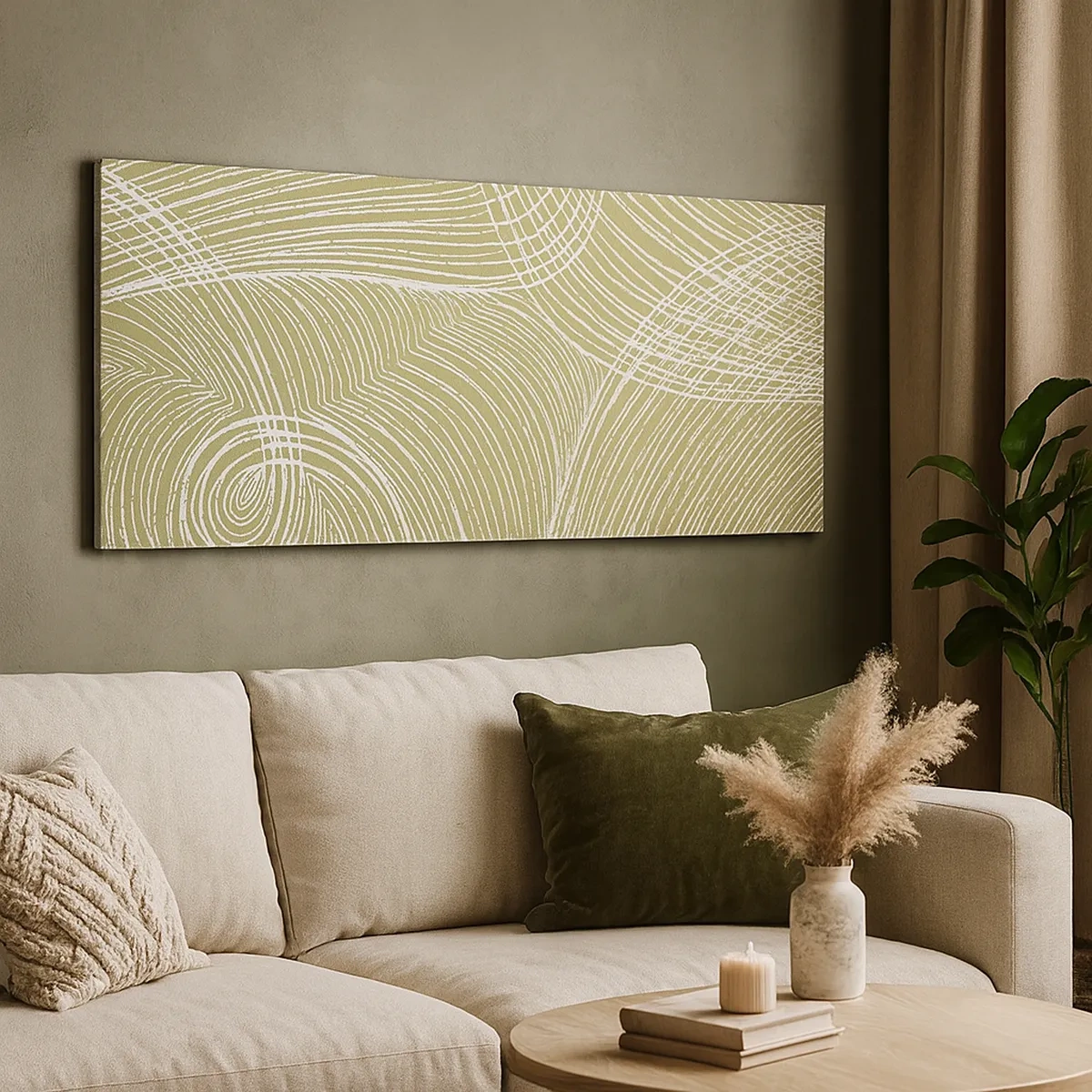 Tablou pe pânză - Abstracție complicată în alb - 30x30 cm