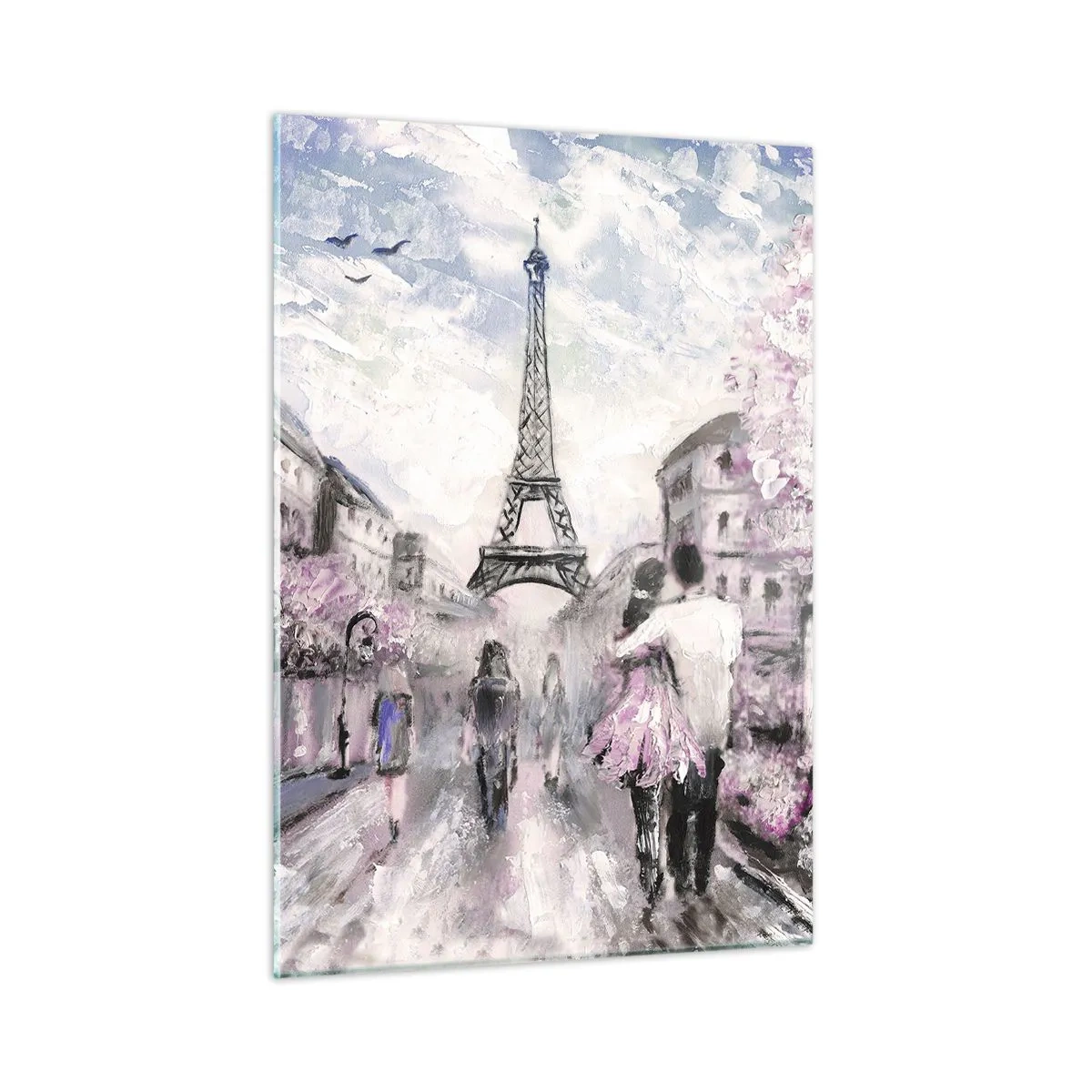 Tablou pe sticlă - Dacă ar fi să te îndrăgostești, atunci doar de... - 50x70 cm