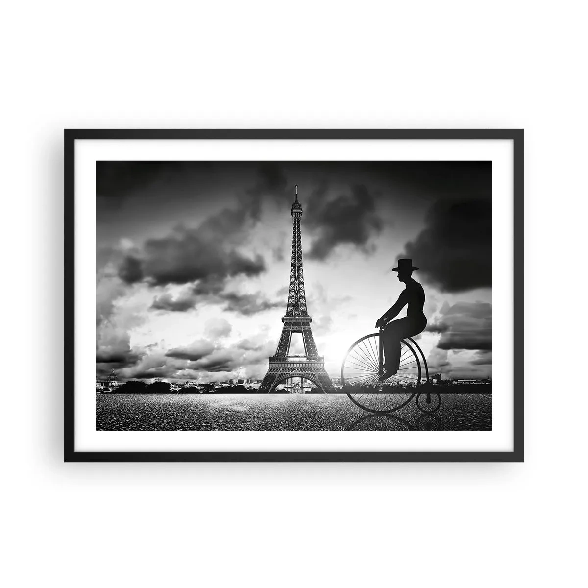 Poster în ramă neagră - Dorul de Belle Epoque - 70x50 cm