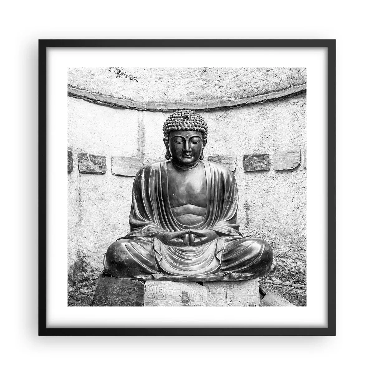 Poster în ramă neagră - La sursa păcii - 50x50 cm