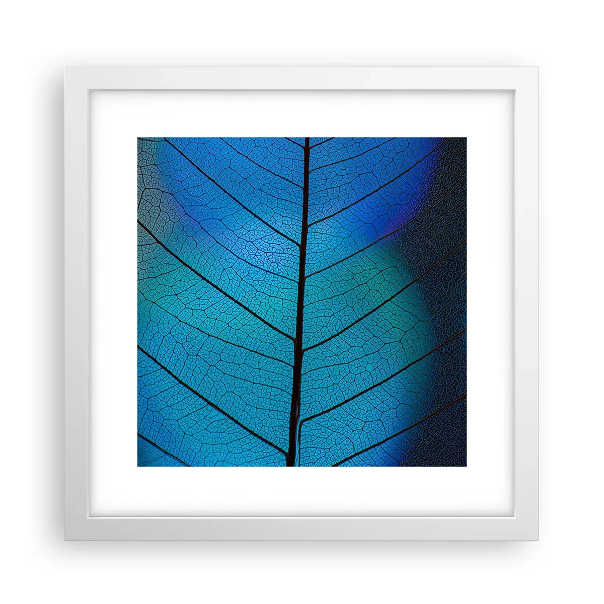 Poster în ramă albă - Construcție de finețe - 30x30 cm