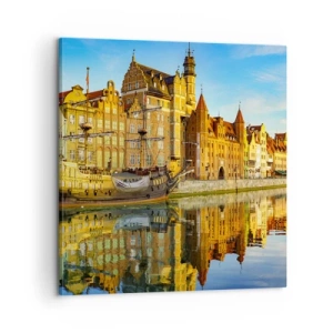 Tablou pe pânză - Trecutul în oglindă - 60x60 cm