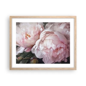 Poster în ramă de stejar deschis - Oprit din înflorire - 50x40 cm