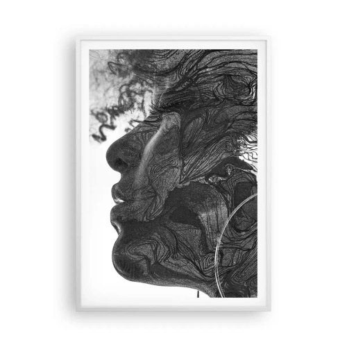 Poster în ramă albă - Încurcată în vise - 70x100 cm